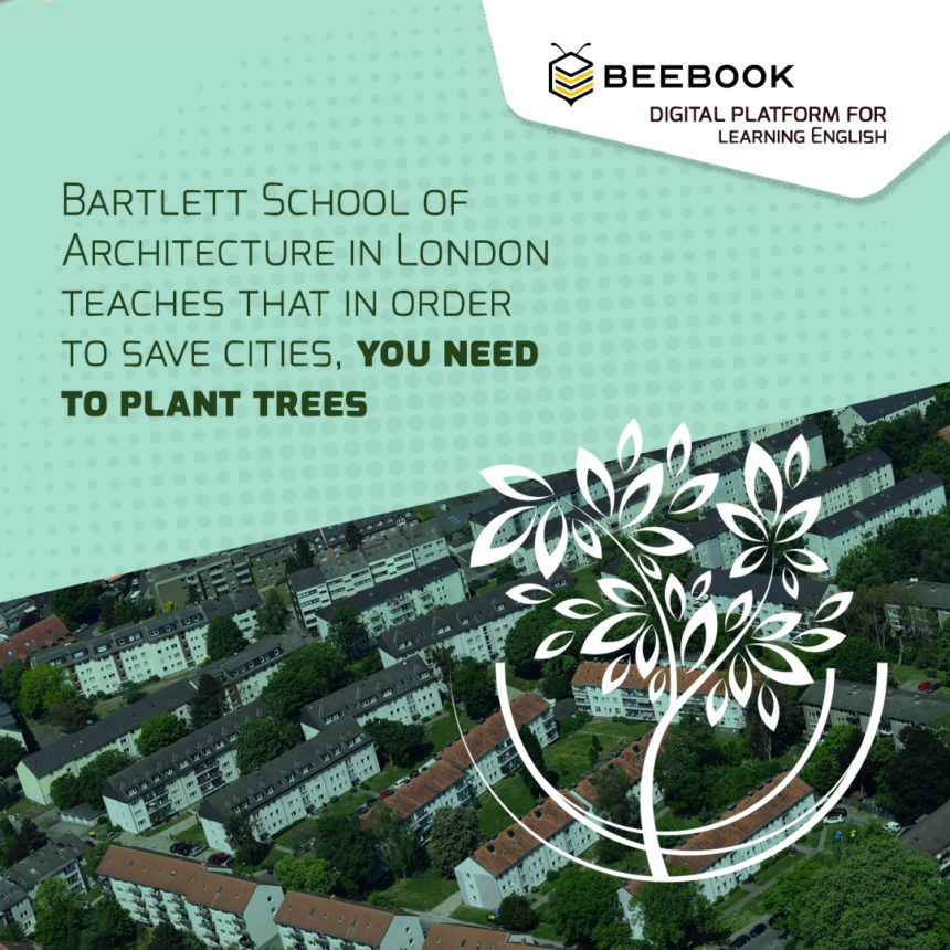 Alla Bartlett School of Architecture di Londra si insegna che per salvare le città, bisogna piantare alberi